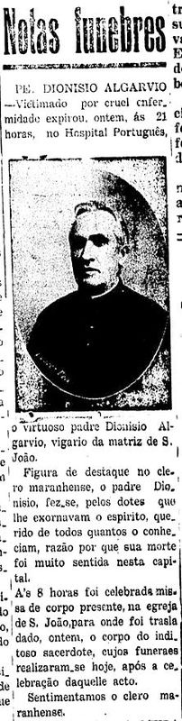 PACOTILHA 1938 1032 p1 Falecimento Dionisio 1870-1938 foto 27 jan.JPG