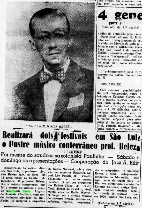 PACOTILHA O GLOBO 1954 187 p4 Festivais Josias Belleza foto 18 nov.jpg